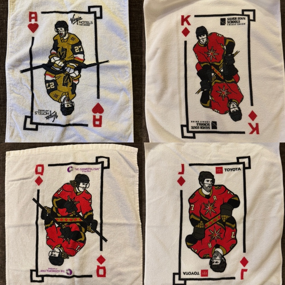 Golden Knights Battle / Rally Towels (Set of 4)